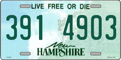 NH license plate 3914903