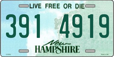 NH license plate 3914919
