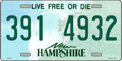 NH license plate 3914932