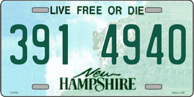NH license plate 3914940