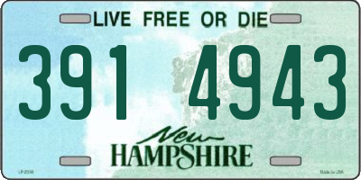 NH license plate 3914943