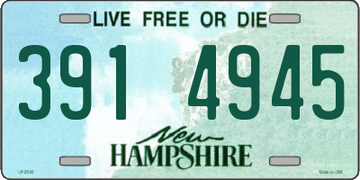 NH license plate 3914945