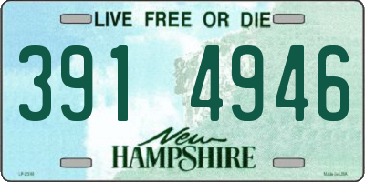 NH license plate 3914946