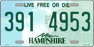 NH license plate 3914953