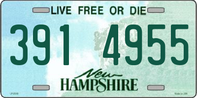 NH license plate 3914955