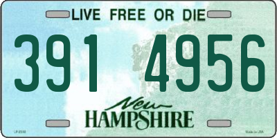 NH license plate 3914956