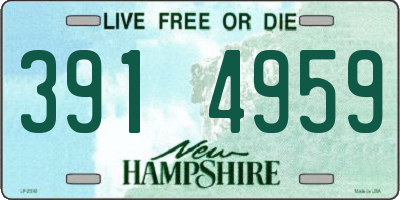 NH license plate 3914959