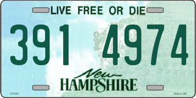 NH license plate 3914974