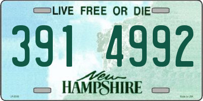 NH license plate 3914992