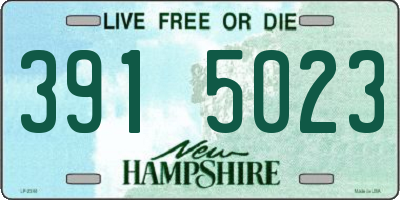 NH license plate 3915023
