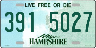 NH license plate 3915027