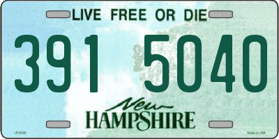 NH license plate 3915040
