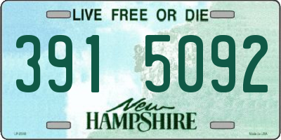 NH license plate 3915092