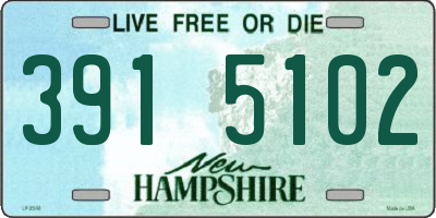 NH license plate 3915102