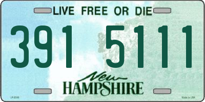 NH license plate 3915111
