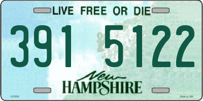 NH license plate 3915122