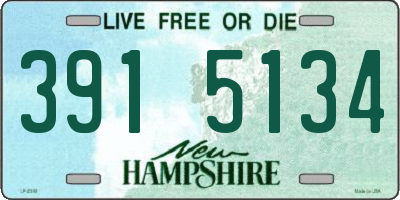 NH license plate 3915134