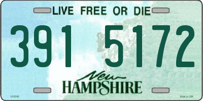 NH license plate 3915172