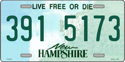 NH license plate 3915173
