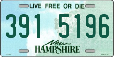 NH license plate 3915196