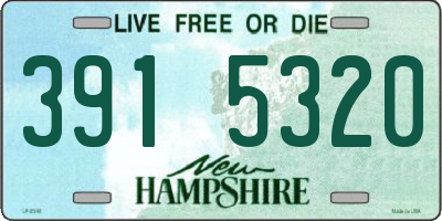 NH license plate 3915320