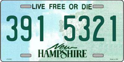 NH license plate 3915321