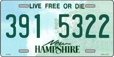 NH license plate 3915322