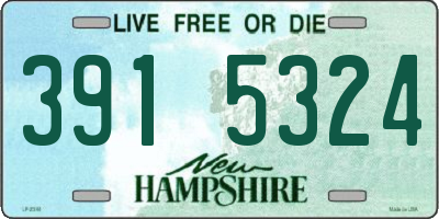 NH license plate 3915324
