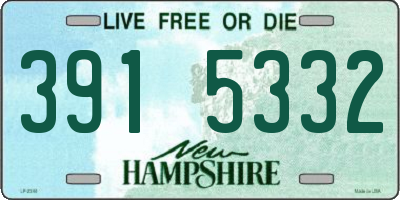 NH license plate 3915332