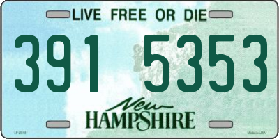 NH license plate 3915353