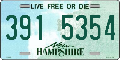 NH license plate 3915354