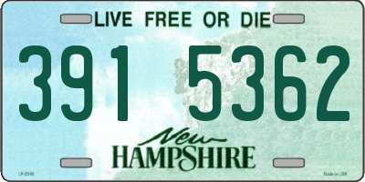 NH license plate 3915362