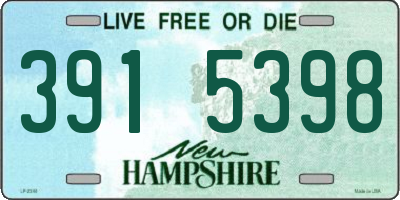 NH license plate 3915398