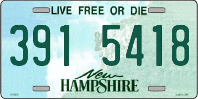 NH license plate 3915418