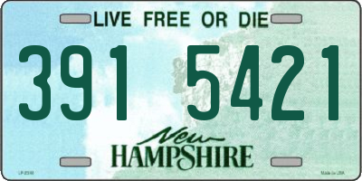 NH license plate 3915421