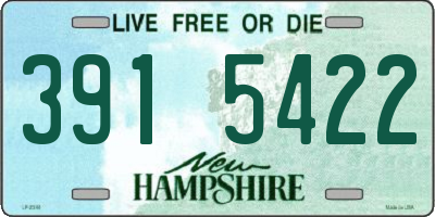 NH license plate 3915422