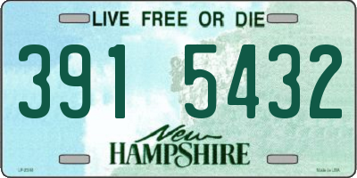 NH license plate 3915432