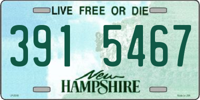 NH license plate 3915467