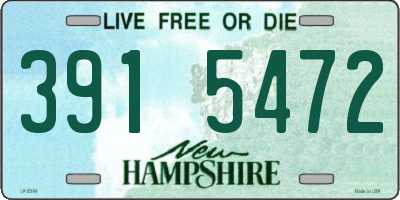 NH license plate 3915472