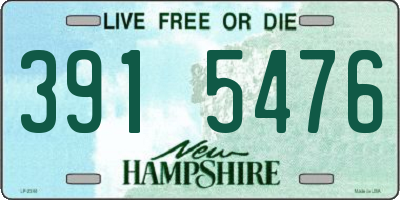 NH license plate 3915476