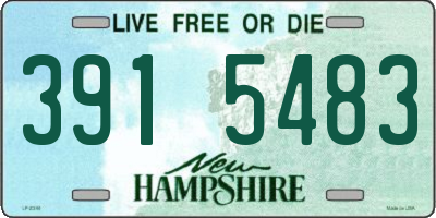 NH license plate 3915483