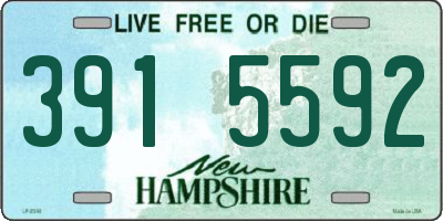 NH license plate 3915592