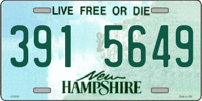 NH license plate 3915649