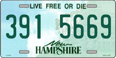 NH license plate 3915669