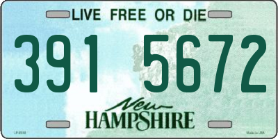 NH license plate 3915672