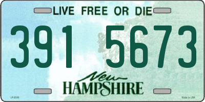 NH license plate 3915673