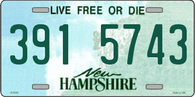 NH license plate 3915743