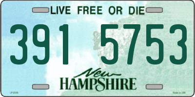 NH license plate 3915753