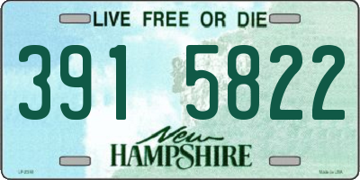 NH license plate 3915822