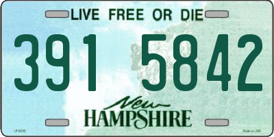 NH license plate 3915842